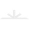 Ekena Millwork Saratoga Architectural Grade PVC Gable Bracket, 72"W x 24"H x 2"D x 4"F, 8/12 Pitch GBP072X24X0204SAR00 - alternate 3
